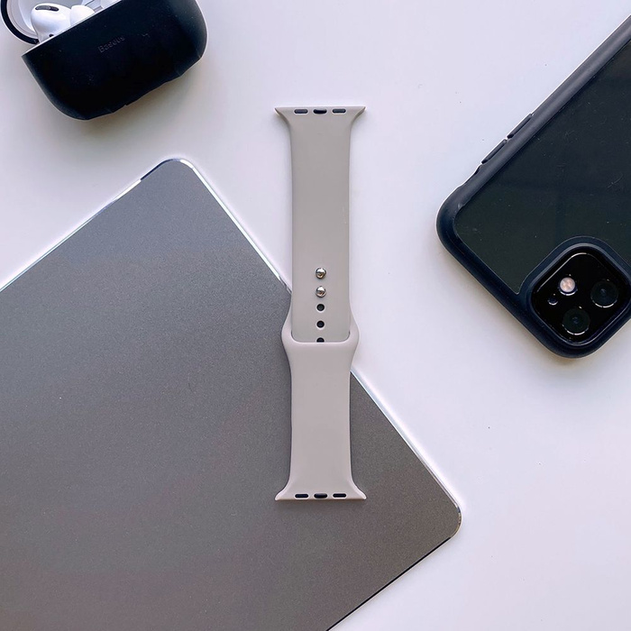Pasek Apple Watch 1/2/3/4 TECH-PROTECT Smoothband 42/44 Mm Szary Fog