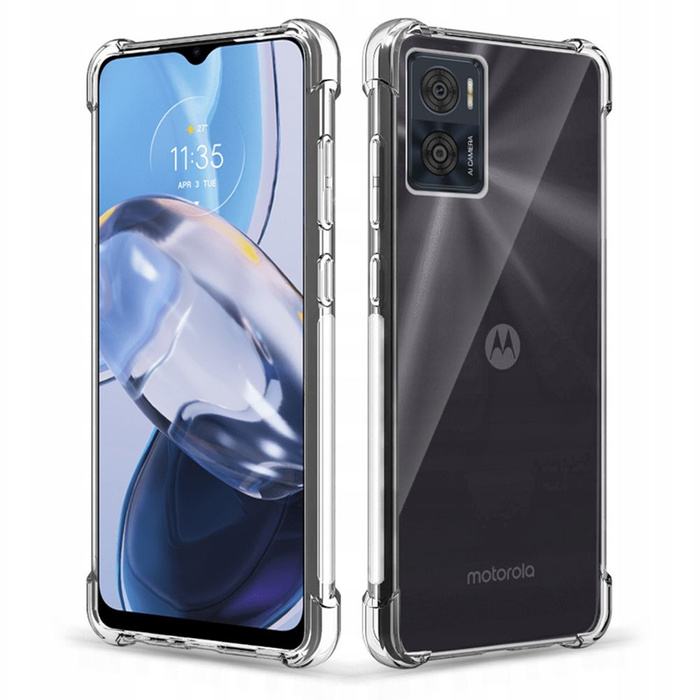 Etui Motorola Moto E22 / E22i Tech-Protect Flexair Pro Clear Case przezroczysty