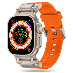 Pasek Tech-protect Delta Pro Apple Watch 4 / 5 / 6 / 7 / 8 / 9 / Se / Ultra 1 / 2 (42 / 44 / 45 / 49 Mm) Orange/titanium