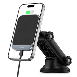Uchwyt MM15W-V2 Tech-Protect Magnetic Magsafe Dashboard Car Mount Wireless Charger 15W czarny