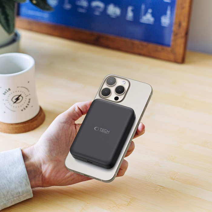 Power Bank PB11 Tech-Protect Lifemag Magsafe 10000mAh czarny