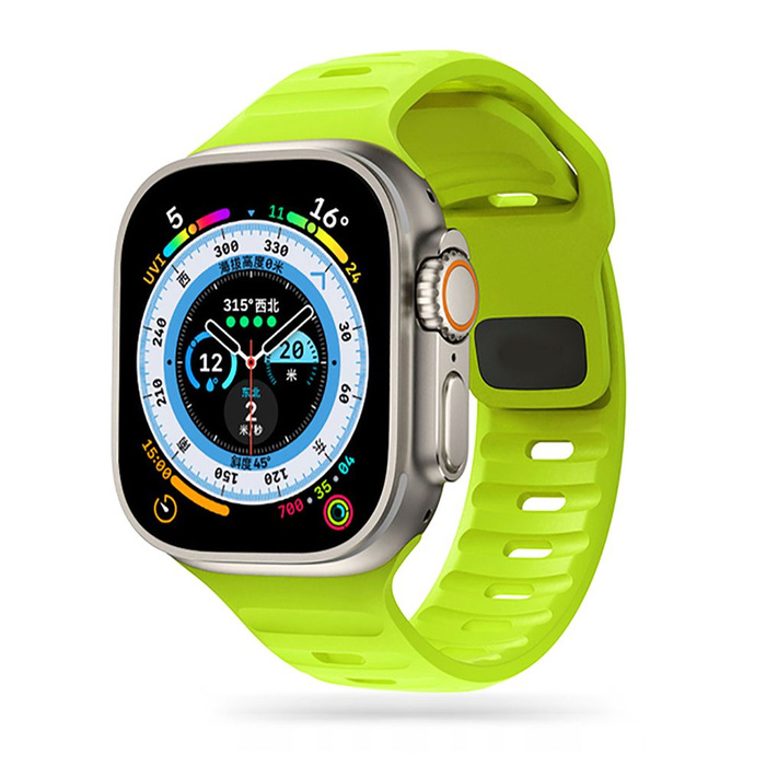 Pasek Apple Watch 4 / 5 / 6 / 7 / 8 / Se / Ultra Tech-Protect Iconband Line (42 / 44 / 45 / 49 Mm) Limonkowy