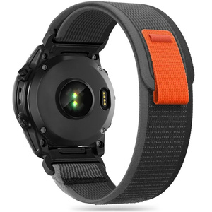 Pasek Garmin Fenix 3 / 5x / 3hr / 5x Plus / 6x / 6x Pro / 7x Tech-protect Nylon czarny/pomarańczowy