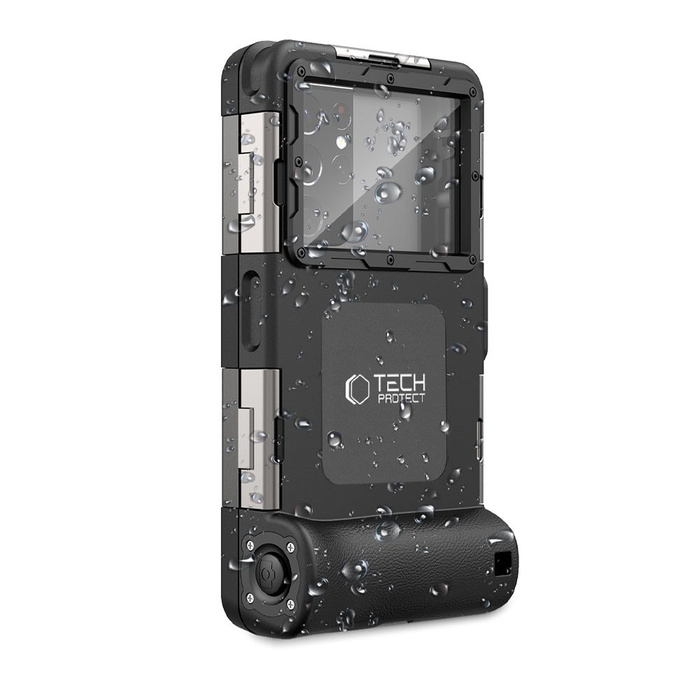 Etui Universal Tech-Protect IPX8 Diving Waterproof Case wodoodporne czarne