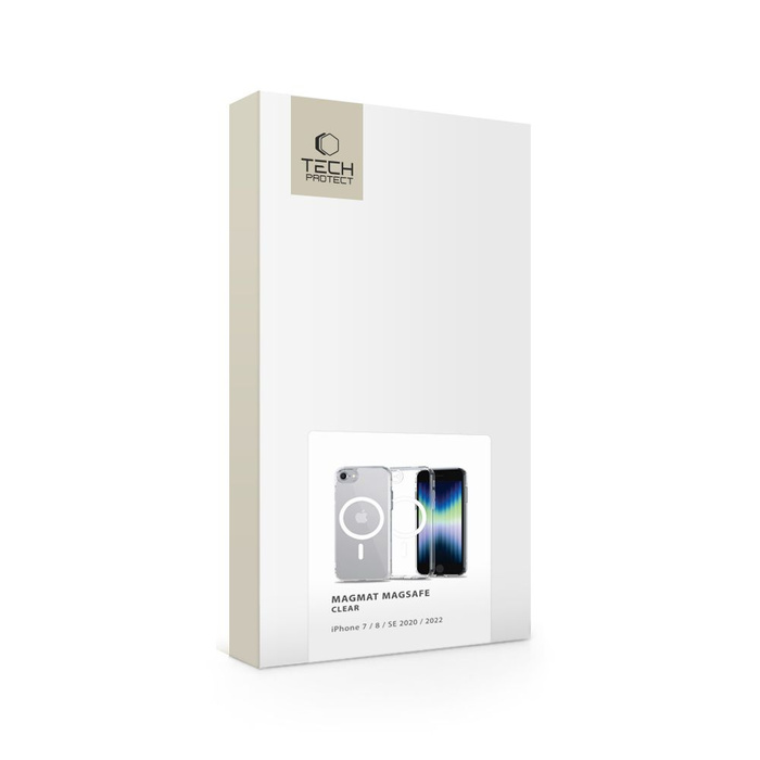 Etui iPhone 7 / 8 / Se 2020 / 2022 Tech-protect Magmat Magsafe Clear Przezroczysty