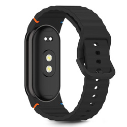 PASEK TECH-PROTECT XIAOMI SMART BAND 8 / 9 / 10 / NFC SILICONE SPORT CZARNY