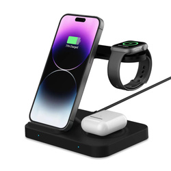 Ładowarka Indukcyjna A11 Tech-Protect 3 In1 Wireless Charger Czarny