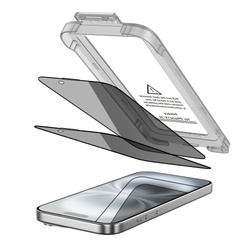 SZKŁO PRYWATYZUJĄCE TECH-PROTECT IPHONE 15 / 16 QUICK SET SPY+ 2-PACK PRIVACY