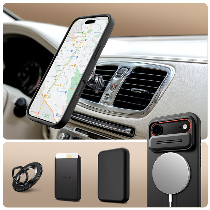 TECH-PROTECT KEVLAR AURA MAGSAFE IPHONE 17 AIR BLACK