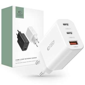 Ładowarka C30W Tech-Protect 3-Port Network Charger PD30W/QC3.0 biały