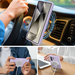 Etui TECH-PROTECT LIQUID SILICONE MAGSAFE GALAXY S25 ULTRA MAUVE