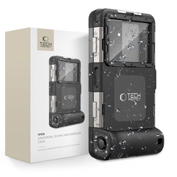 Etui Universal Tech-Protect IPX8 Diving Waterproof Case wodoodporne czarne