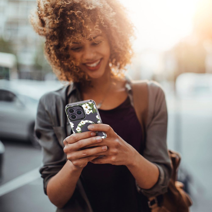 Etui iPhone 15 Pro Max Tech-protect Magmood Magsafe Daisy Case Białe