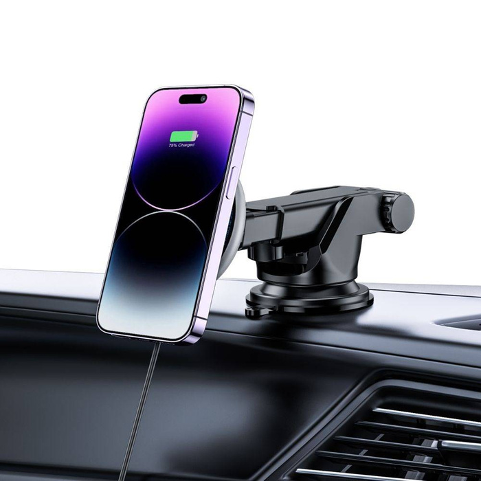 Uchwyt A2 Tech-Protect Magnetic Magsafe Dash Car Wireless Charger 15W Czarny