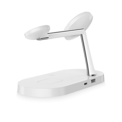 Ładowarka Indukcyjna A12 Tech-Protect 3 In1 Magnetic Magsafe Wireless Charger Biały