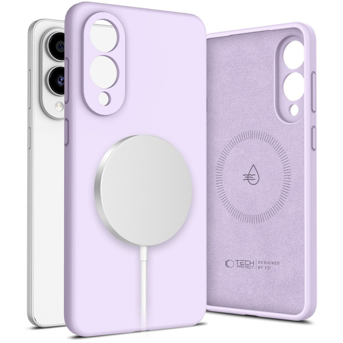 TECH-PROTECT LIQUID SILICONE MAGSAFE GALAXY S25 EDGE MAUVE