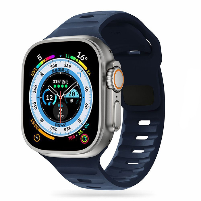 Pasek Apple Watch 4 / 5 / 6 / 7 / 8 / Se / Ultra Tech-Protect Iconband Line (42 / 44 / 45 / 49 Mm) granatowy