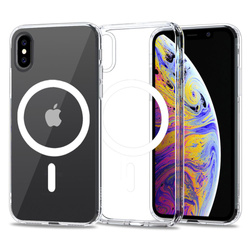 Etui iPhone X / Xs Tech-protect Magmat Magsafe Clear przezroczyste
