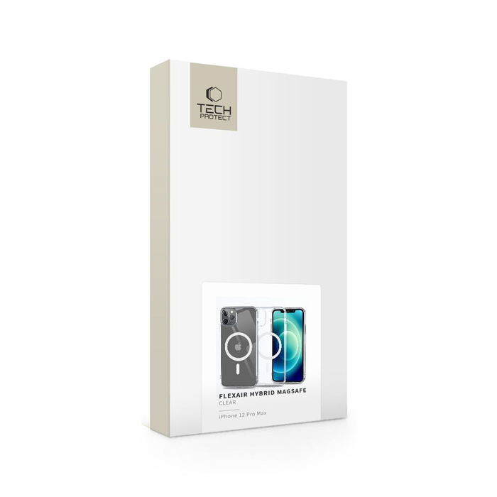 Etui iPhone 12 Pro Max Tech-protect Flexair Hybrid Magsafe Przezroczyste