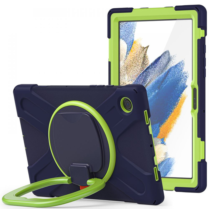 Etui Samsung Galaxy Tab A8 10.5 X200 / X205 Tech-Protect X-Armor granatowy/limonkowy