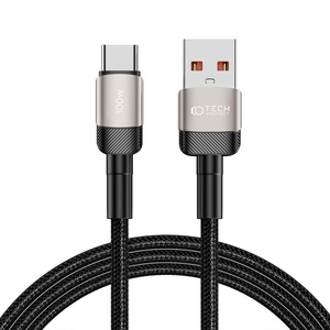 Kabel USB-C Ultraboost Evo Tech-protect 100w/5a 200cm Tytanowy