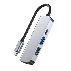 Adapter V2-HUB TECH-PROTECT 4IN1 szary
