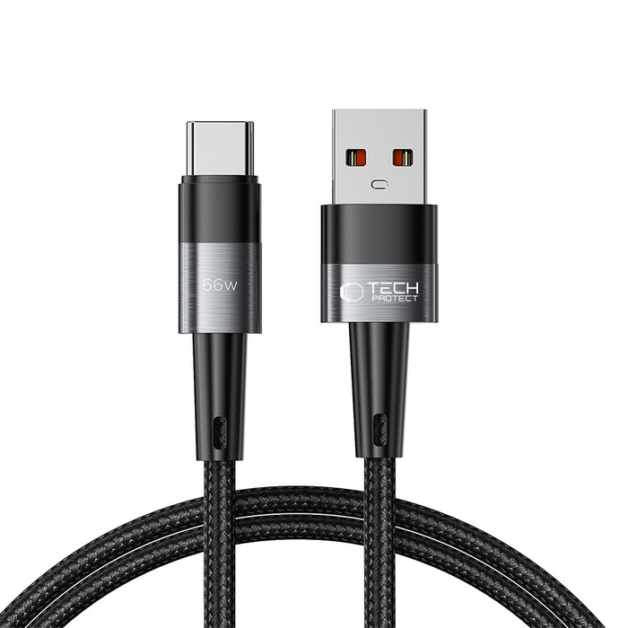 Kabel Ultraboost Tech-Protect USB-C 66W/6A 100CM szary