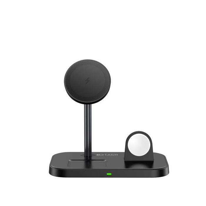 Ładowarka A22 Tech-Protect Qi15W 3in1 Magnetic Magsafe Wireless Czarna