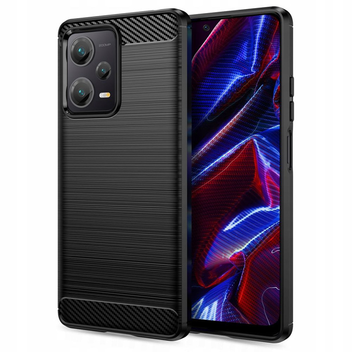 Etui Xiaomi Redmi Note 12 / Poco X5 5G Tech-protect Tpucarbon Case Czarny