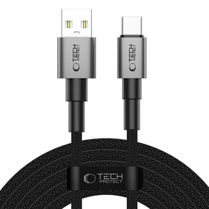 TECH-PROTECT ULTRABOOST DNA TYPE-C CABLE 15W/3A 300CM IRON GREY