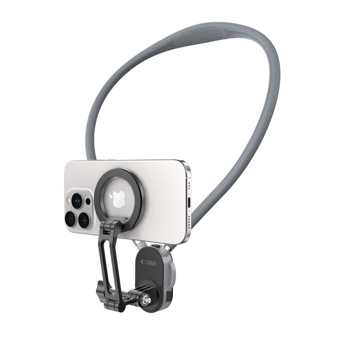TECH-PROTECT AC200 MAGNETIC MAGSAFE & GOPRO & DJI NECK HOLDER CRAYON GREY