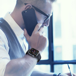 Pasek Apple Watch 1/2/3/4/5 TECH-PROTECT Gearband 38/40 Mm Czarny Black