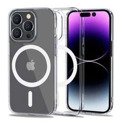 Etui iPhone 14 Pro Max Tech-protect Flexair Hybrid Magsafe Przezroczysty