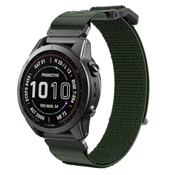 Pasek Garmin Fenix 5 / 6 / 6 Pro / 7 Tech-protect Scout wojskowy zielony