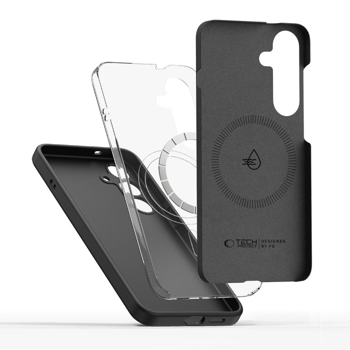 Etui TECH-PROTECT LIQUID SILICONE MAGSAFE GALAXY S25+ PLUS BLACK