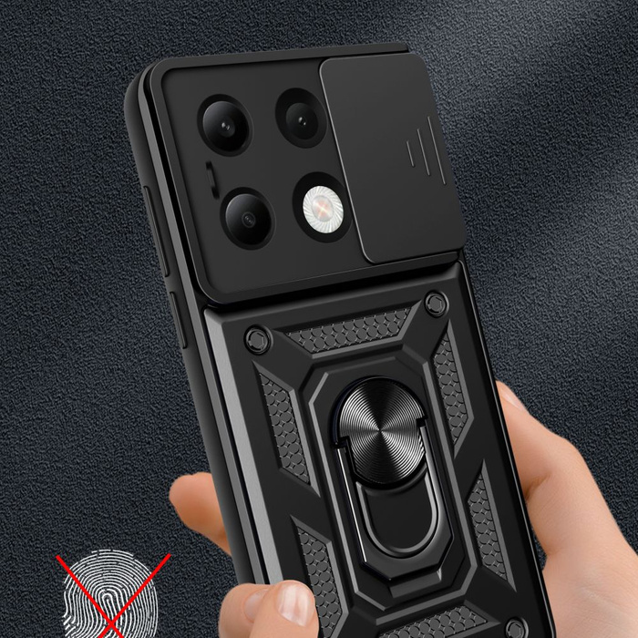 Etui Tech-protect Camshield Pro Xiaomi Redmi Note 13 4g Black Case