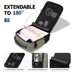 TECH-PROTECT DEFENDER S50 RYANAIR & WIZZAIR TRAVEL LAPTOP CABIN BACKPACK 20L 40x20x25 OLIVE GREEN