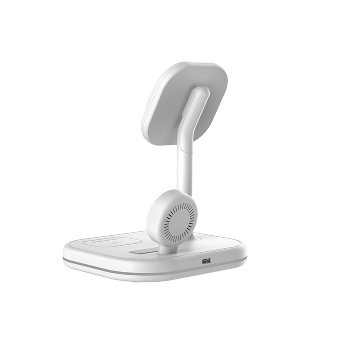 Ładowarka QI15W-A27 Tech-Protect 3in1 Magnetic Magsafe Wireless Charger Biały