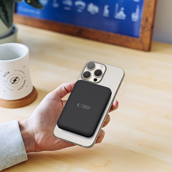 Power Bank PB10 Tech-Protect Lifemag Magsafe 5000mAh Czarny