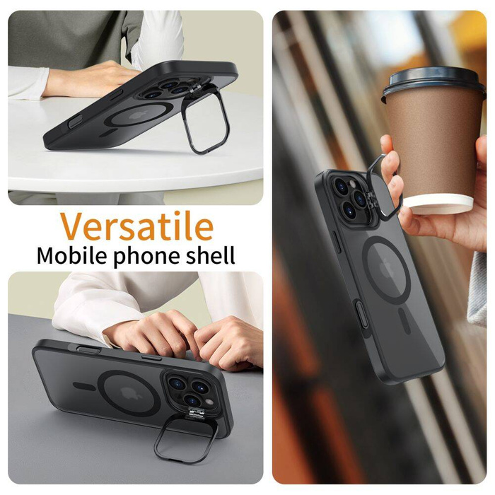 Etui TECH-PROTECT MAGSTAND MAGSAFE IPHONE 16 PRO MAX MATTE BLACK