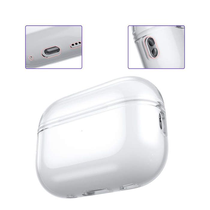 Etui Apple Airpods Pro 1 / 2 Tech-protect Flexair Clear Case przezroczyste
