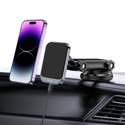 Uchwyt MM15W-V2 Tech-Protect Magnetic Magsafe Dashboard Car Mount Wireless Charger 15W czarny