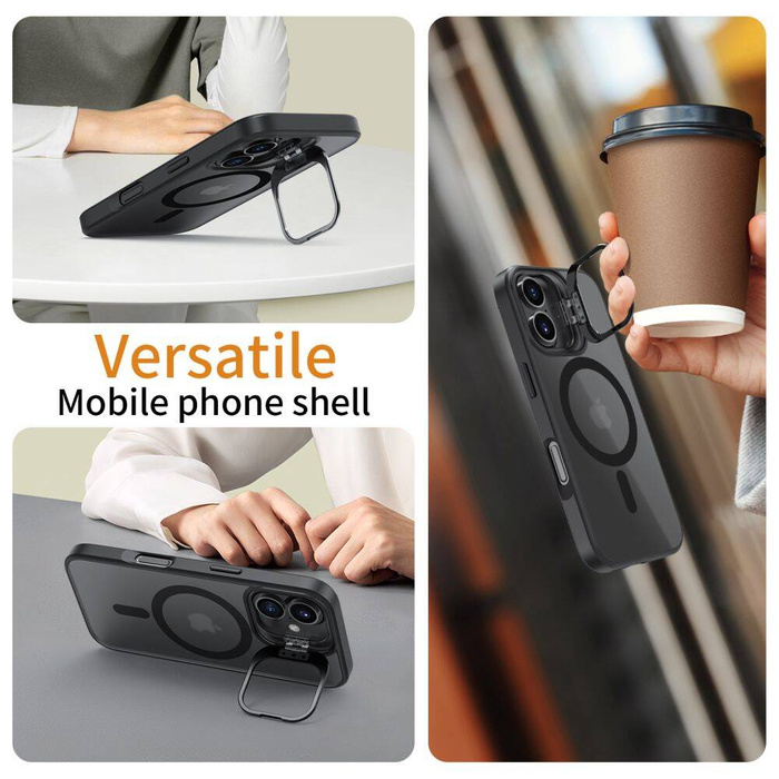 Etui TECH-PROTECT MAGSTAND MAGSAFE IPHONE 16 MATTE BLACK