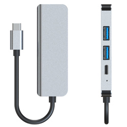 Adapter V2-HUB TECH-PROTECT 4IN1 szary