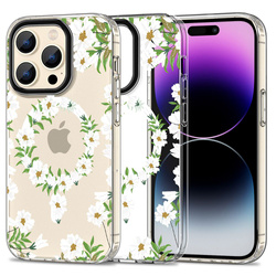 Etui iPhone 15 Pro Tech-protect Magmood Magsafe Daisy Case Biały