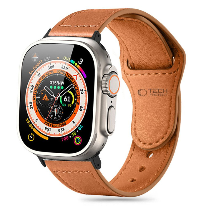 TECH-PROTECT NATURALFIT APPLE WATCH 4 / 5 / 6 / 7 / 8 / 9 / SE / ULTRA 1 / 2 (42 / 44 / 45 / 49 MM) BROWN