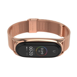 Pasek Xiaomi Mi Band 5 TECH-PROTECT Milaneseband Złoty Rose Gold