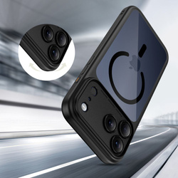 TECH-PROTECT MAGPEAK MAGSAFE CC IPHONE 17 PRO BLACK/CLEAR