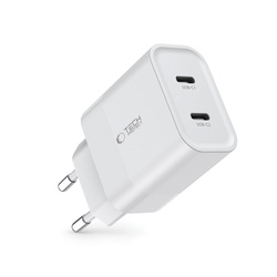 Ładowarka C20W Tech-Protect 2-Port Network Charger PD20W biały