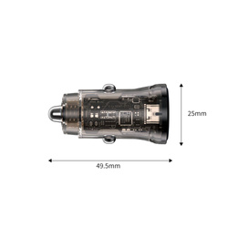 TECH-PROTECT CC01 2-PORT CAR CHARGER PD45W/QC3.0 BLACK